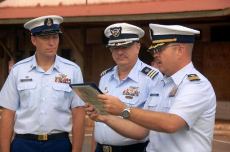 USCG recognizes Auxiliarist Lawrence Ankrum for years of volunteer service in District 14